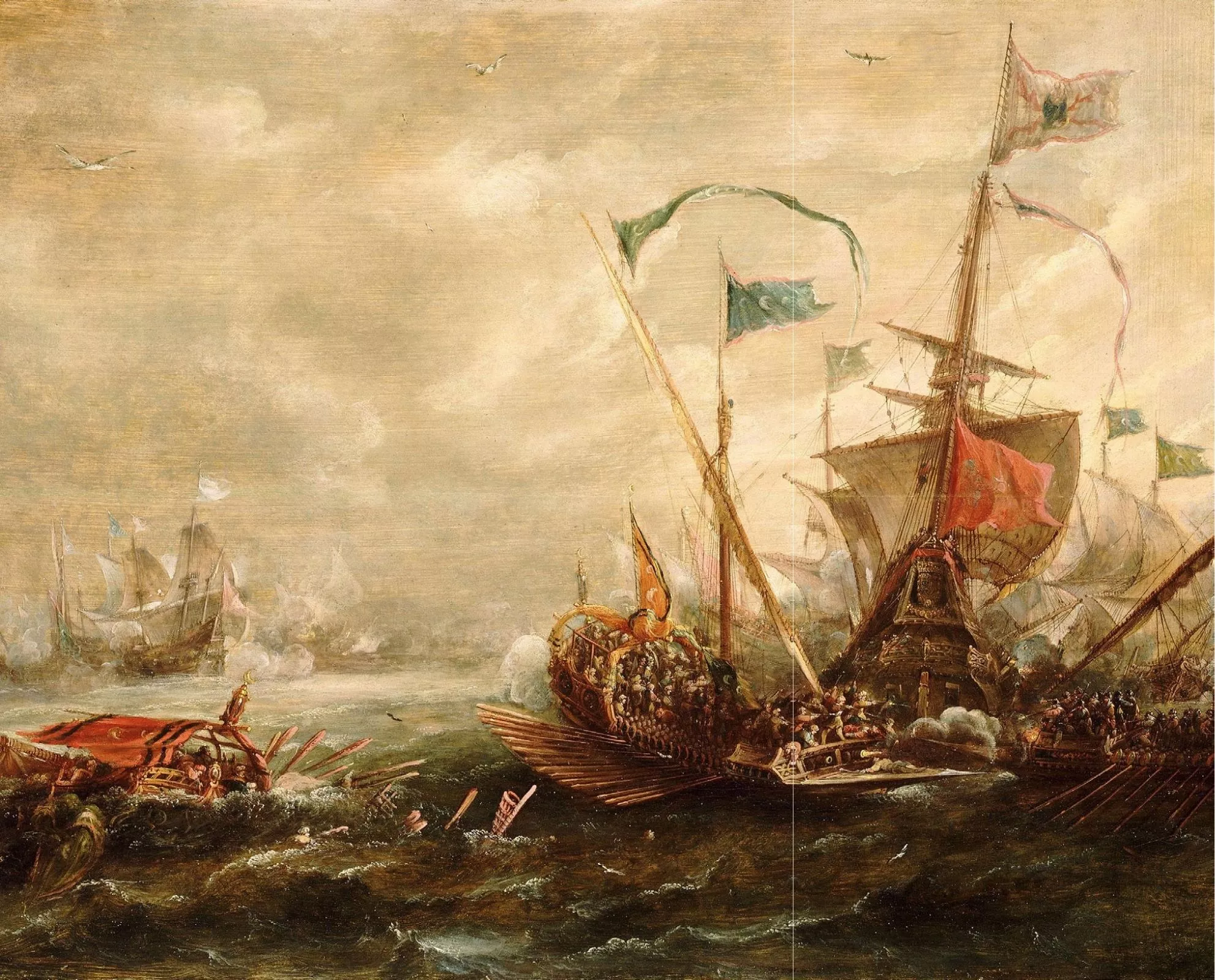 Castellans lluiten contra unes naus pirates a la costa de Barbaria, el nom amb què es coneixien al segle XVI les costes del Nord de l’Àfrica