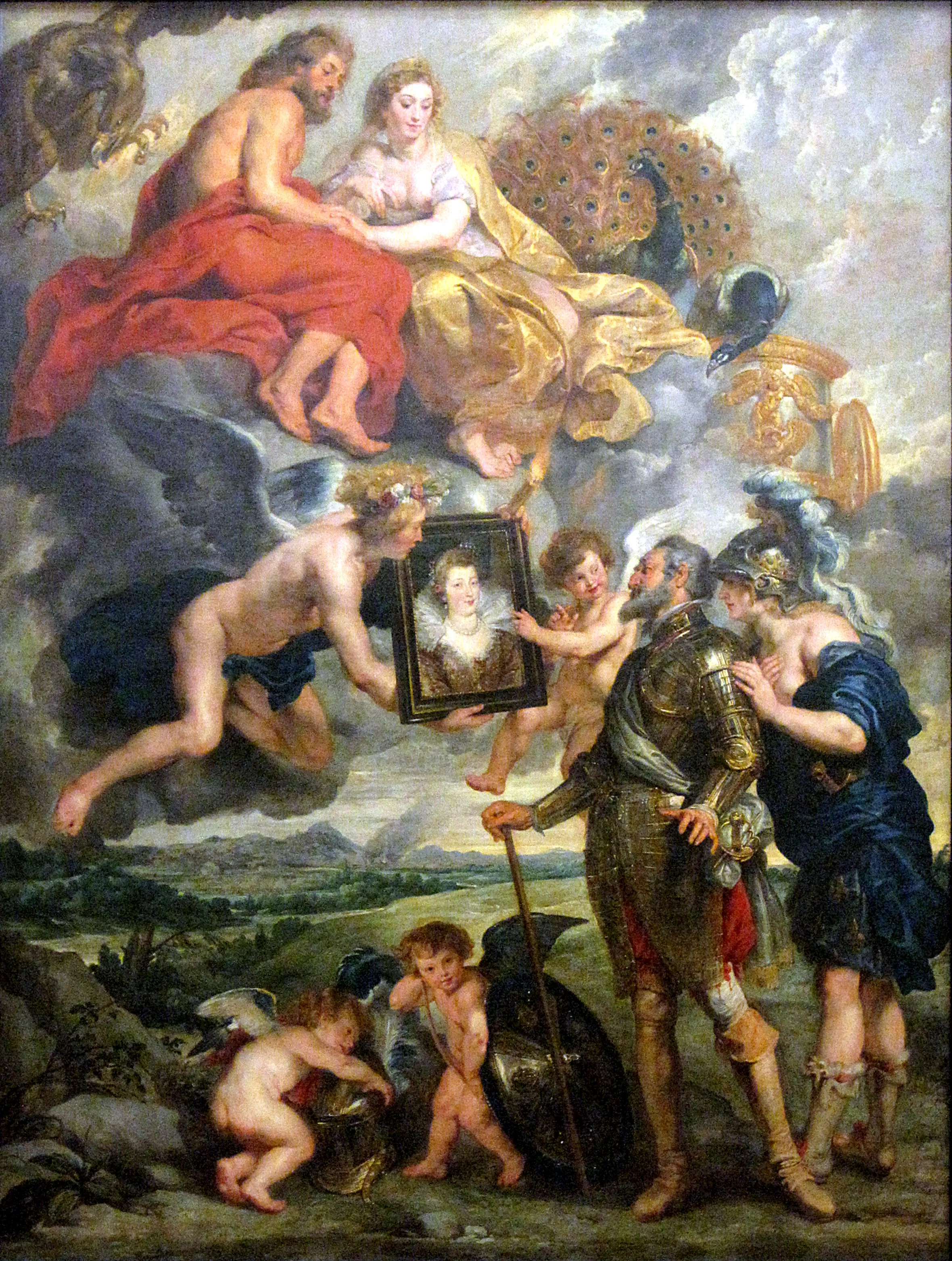 Pedro Pablo Rubens: 'Enric IV rep el retrat de Maria de Mèdici' (1622)