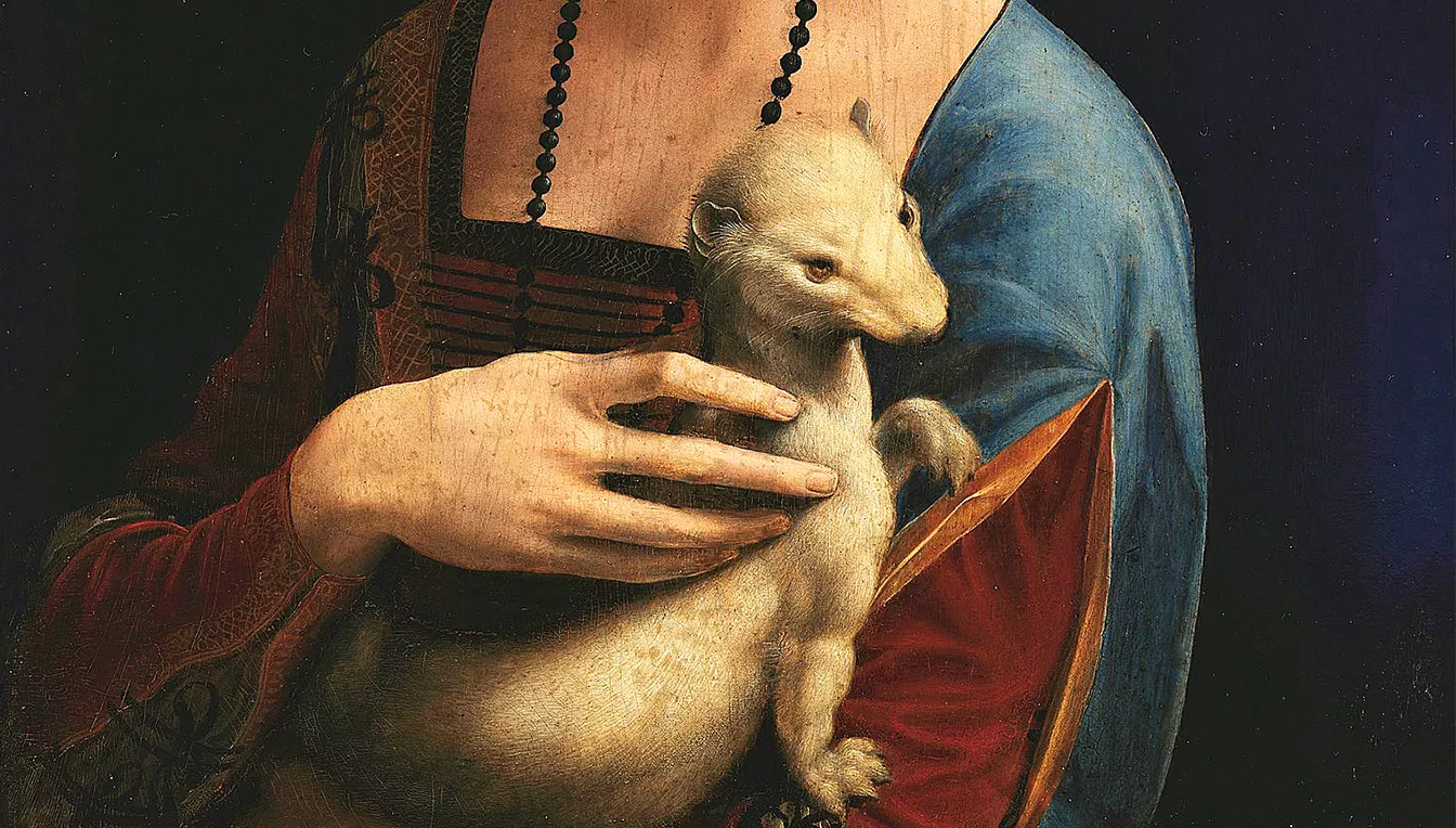 'Dama amb erimini' de Leonardo Da Vinci (1491)