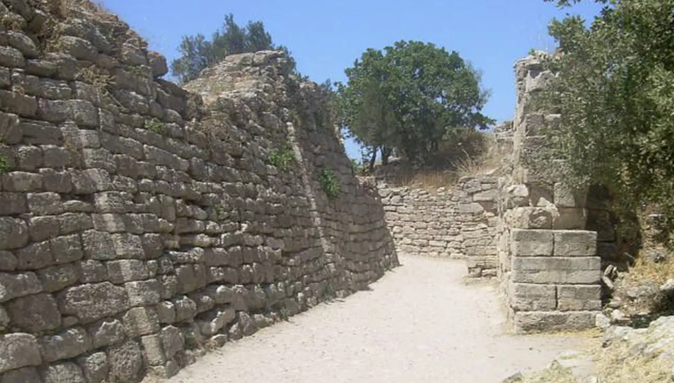 Els murs de la suposada ciutat de Troia