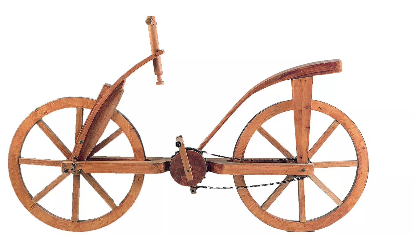 La bicileta va ser inventada per Da Vinci