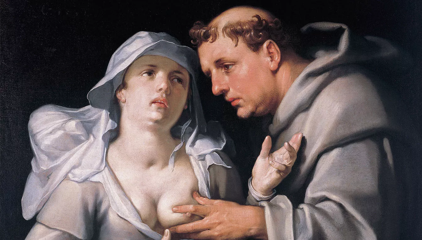 'Monjo amb una beguina', de Cornelis van Haarlem
