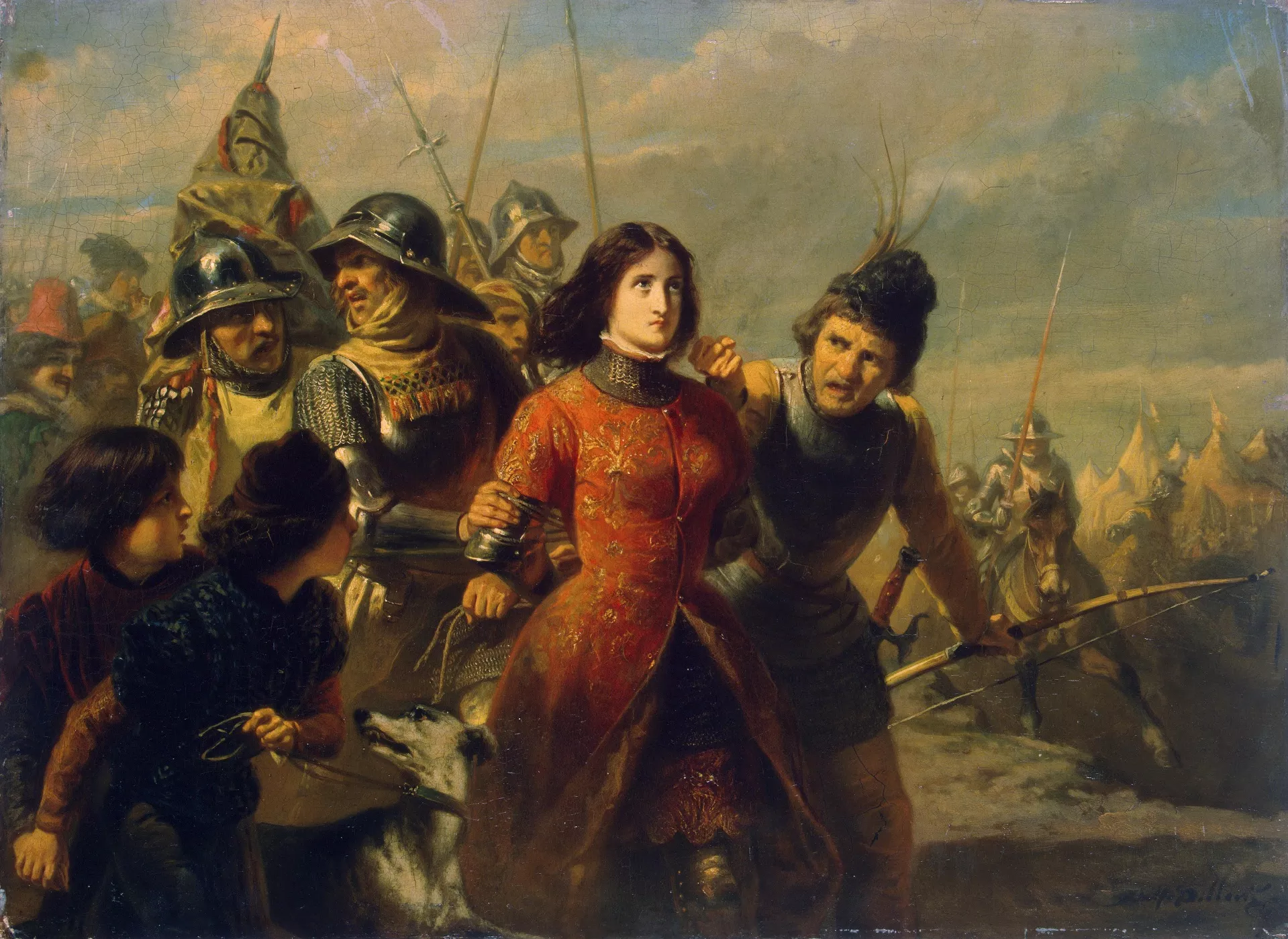 'La captura de Joana d'Arc', obra de Adolphe Alexandre (1847)