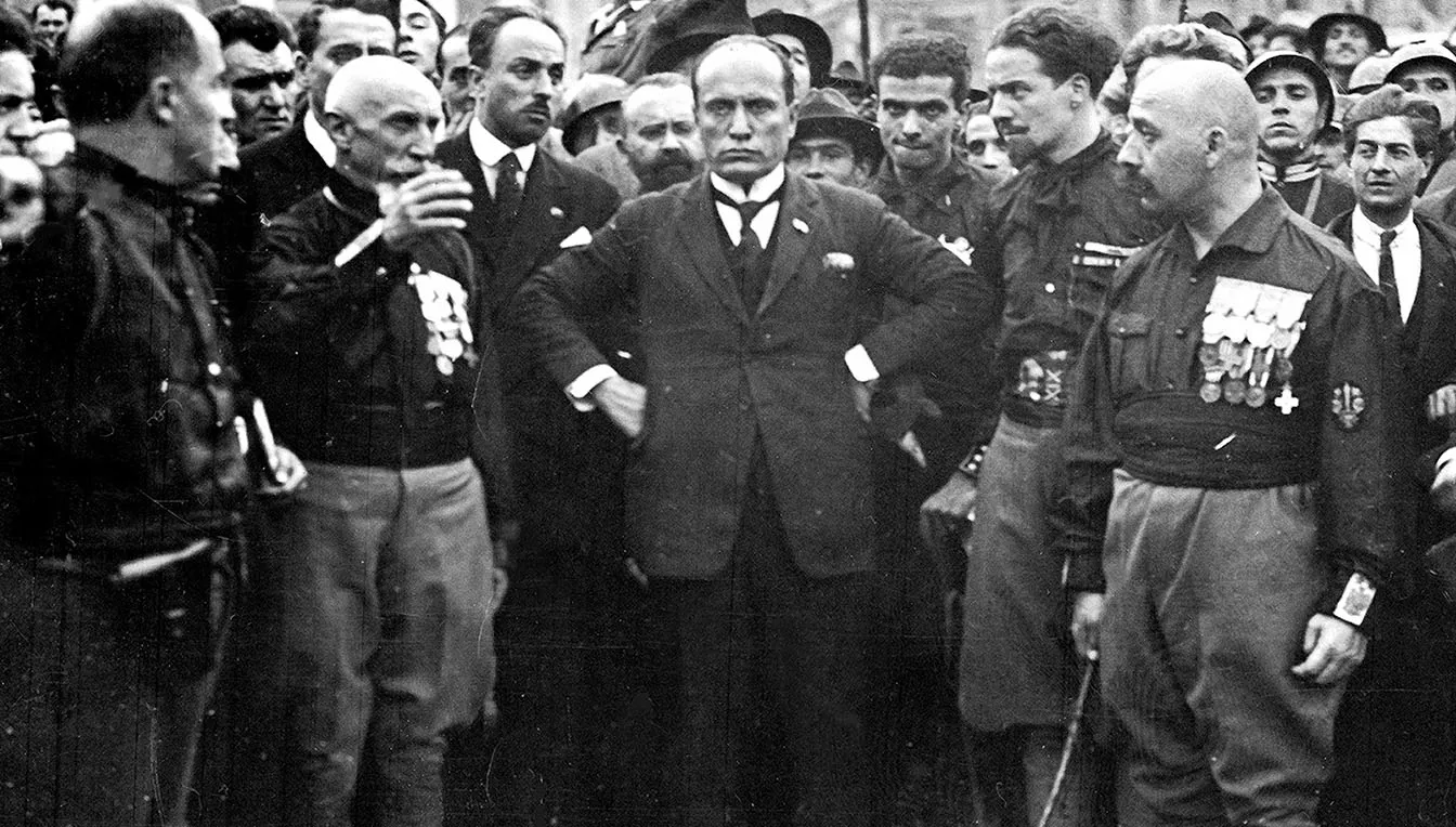 Mussolini i els camises negres durant la Marxa sobre Roma de 1922