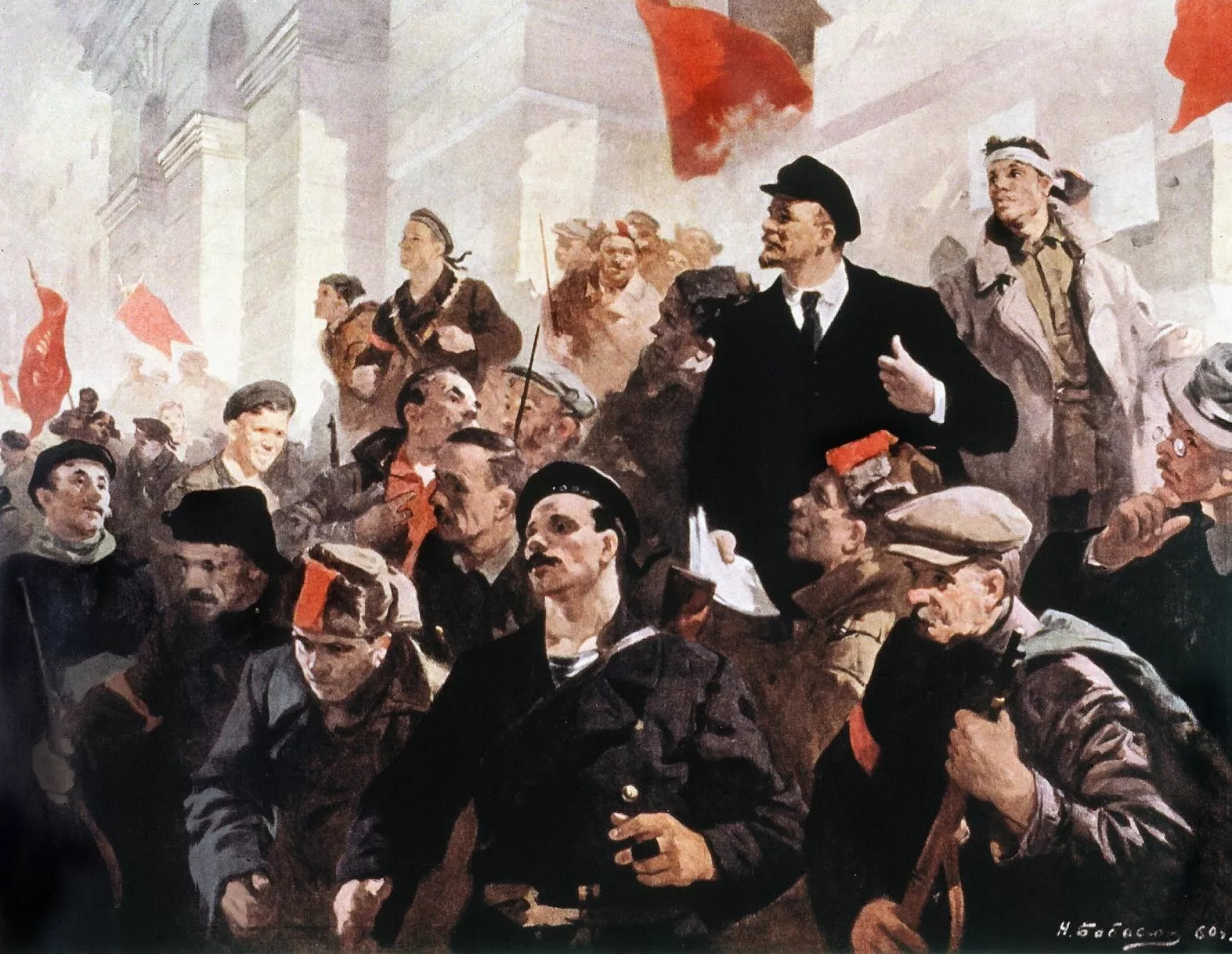 Només retornar de l’exili, Lenin ja va anunciar que no donaria suport al Govern provisional