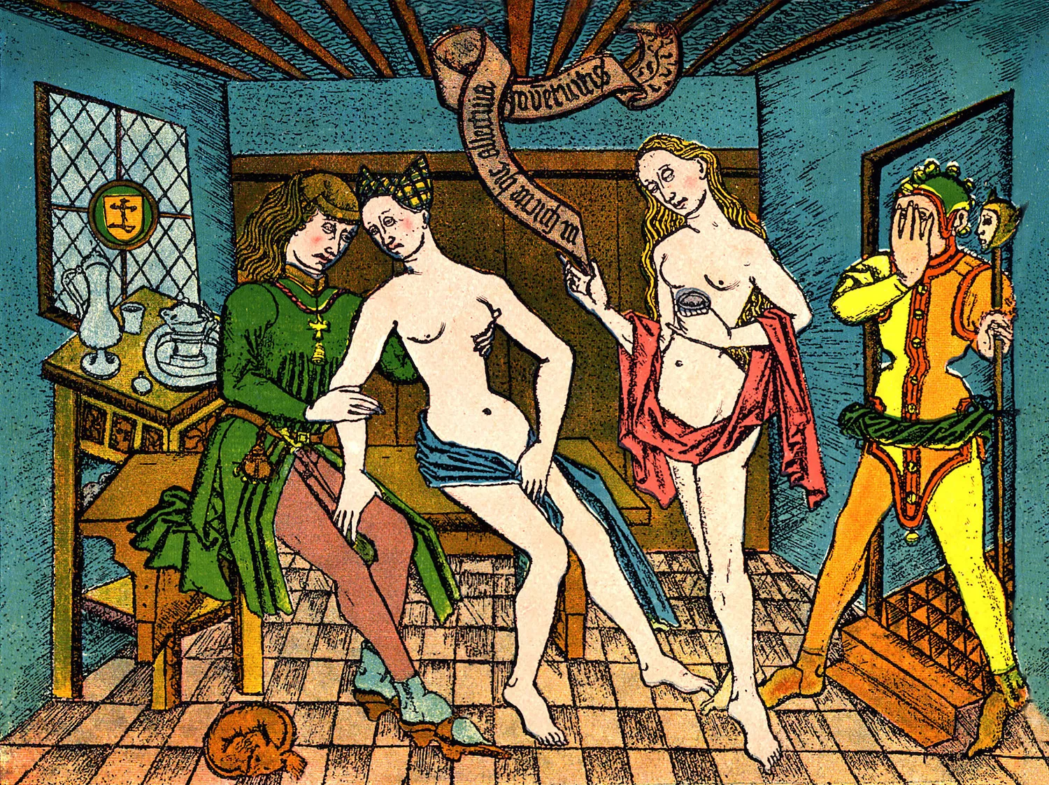 Gravat del segle XVI amb una escena en un prostíbul