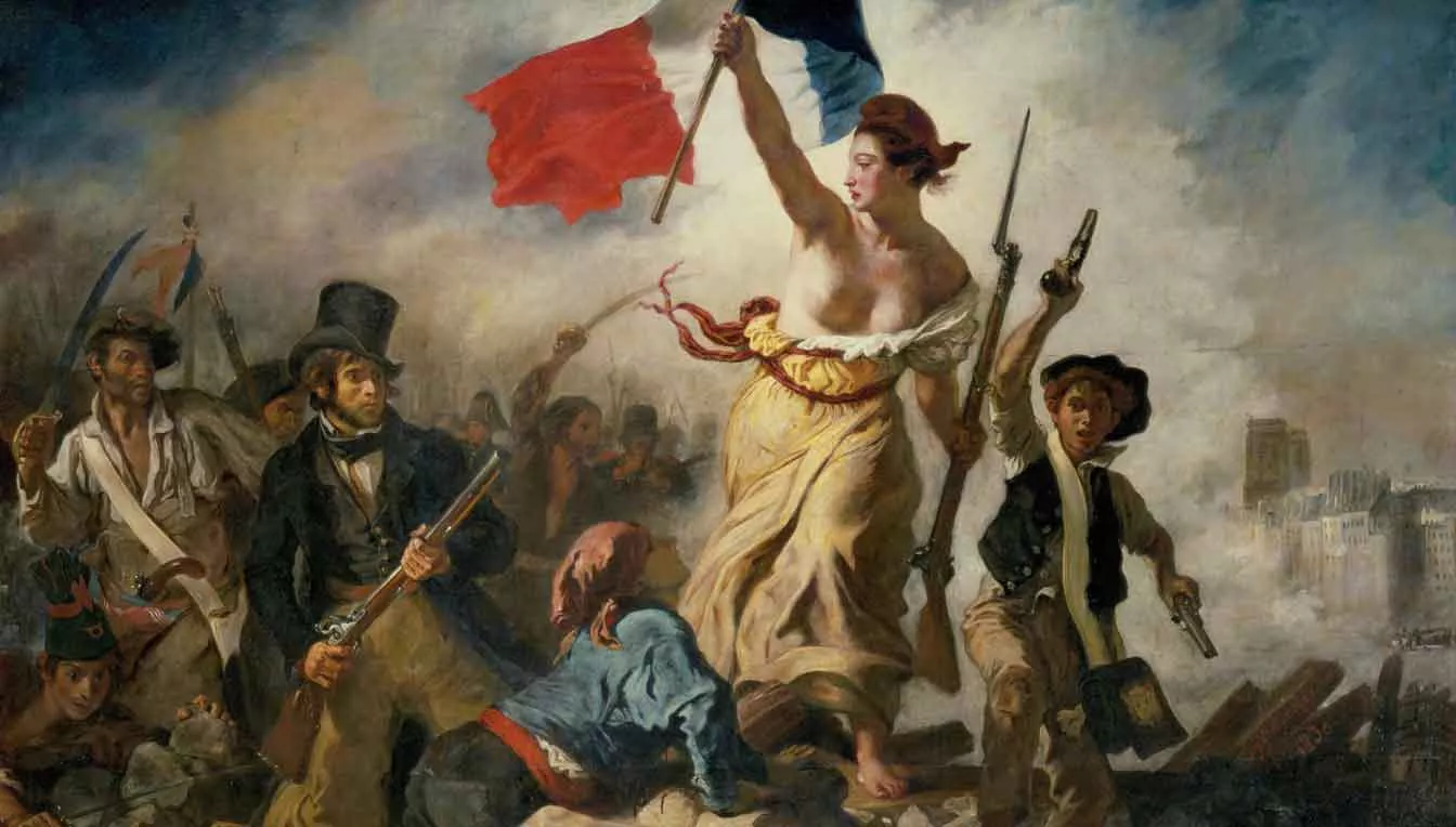Eugène Delacroix: 'La llibertat guiant el poble' (1830)