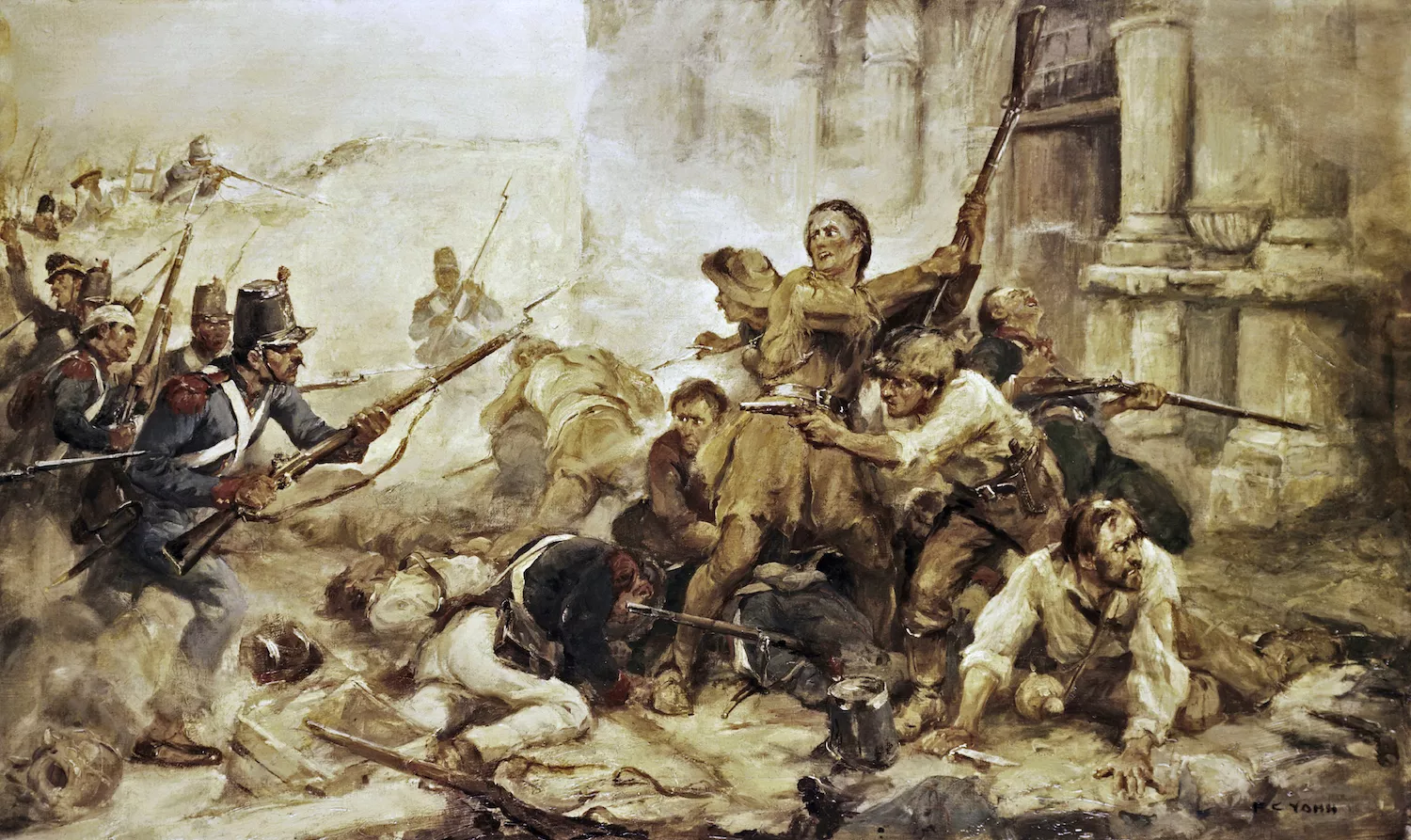 A la batalla d'El Álamo 187 homes van plantar cara a 4.000 soldats després d’un setge de dotze dies, i van morir tots: la llegenda estava servida