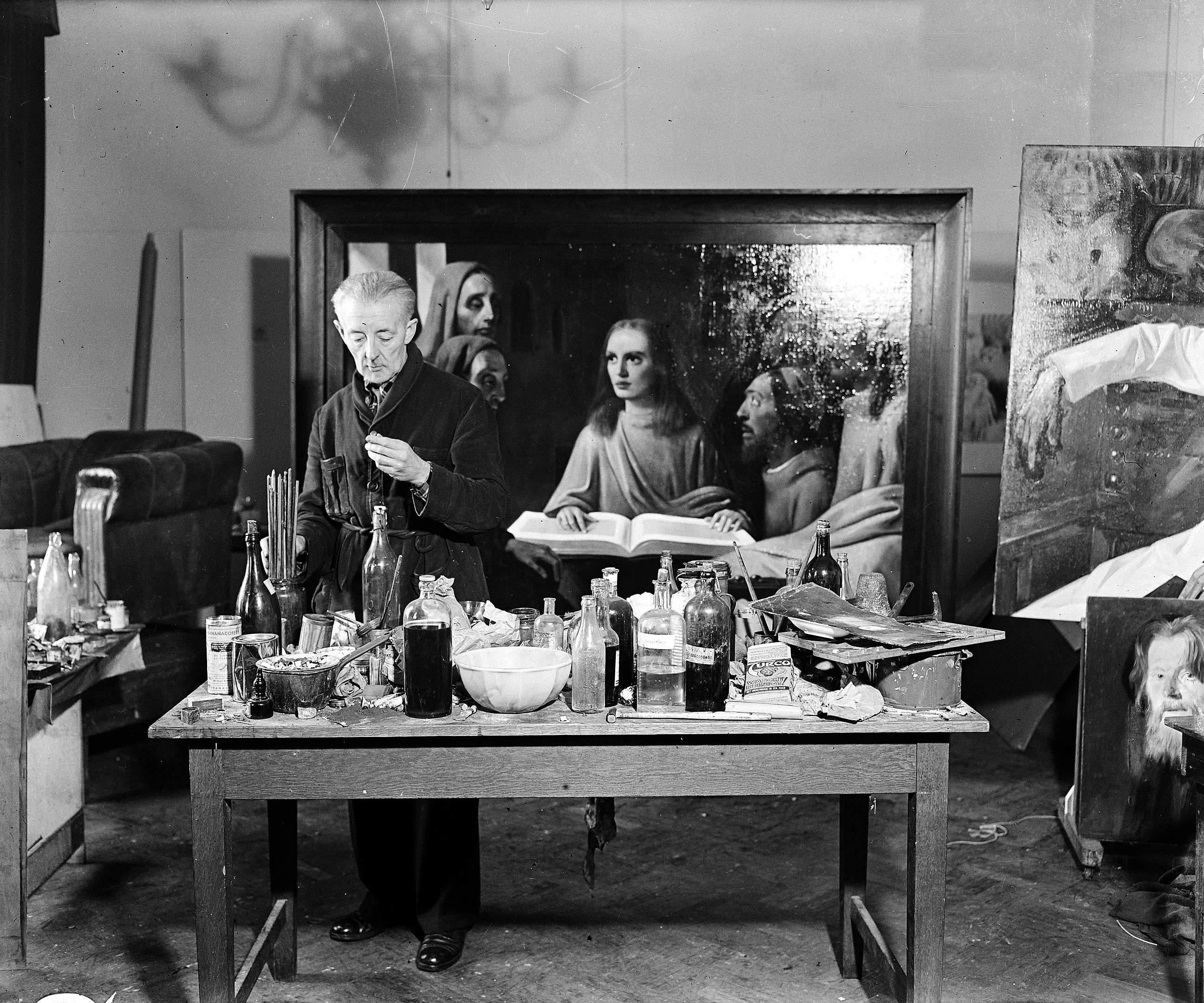 El judici a Hans van Meegeren va demostrar que l’obra (a la foto) que havia donat al dirigent nazi Hermann Göring no era un Vermeer autèntic, sinó una falsificació