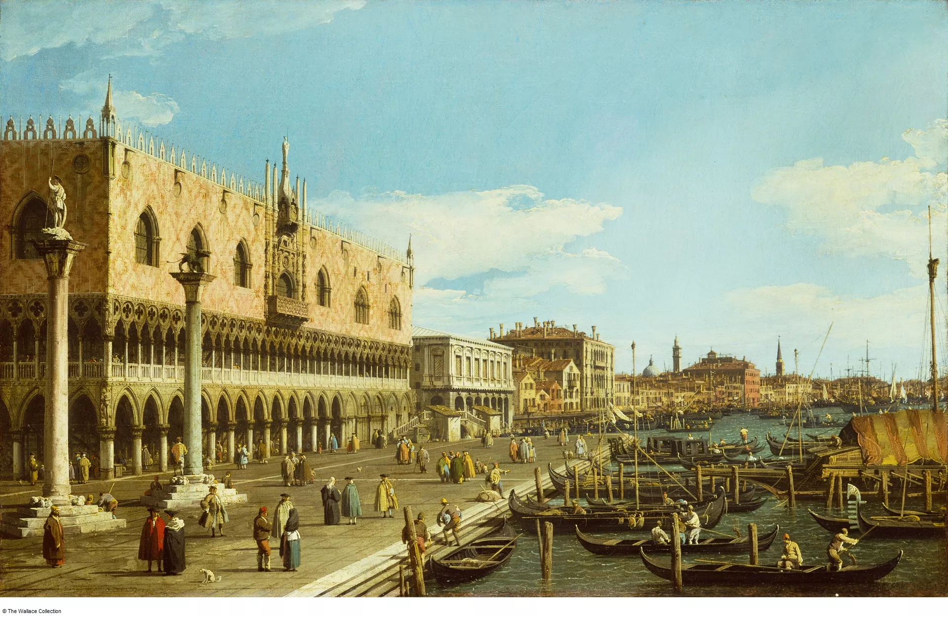 Una vista de la ciutat de Venècia al segle XVIII