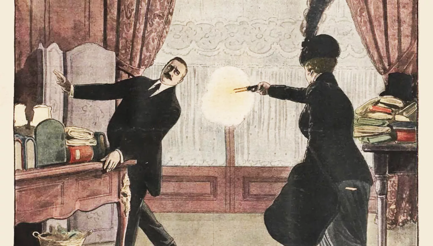 Portada de 'Le Petit Journal' que il·lustra l'assassinat de Gaston Calmette per part d'Henriette Caillaux