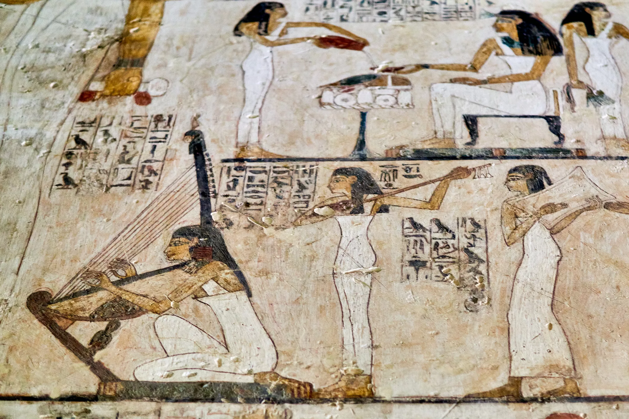 Els músics de l’antic Egipte tenien un paper cabdal en el culte als temples i els rituals funeraris