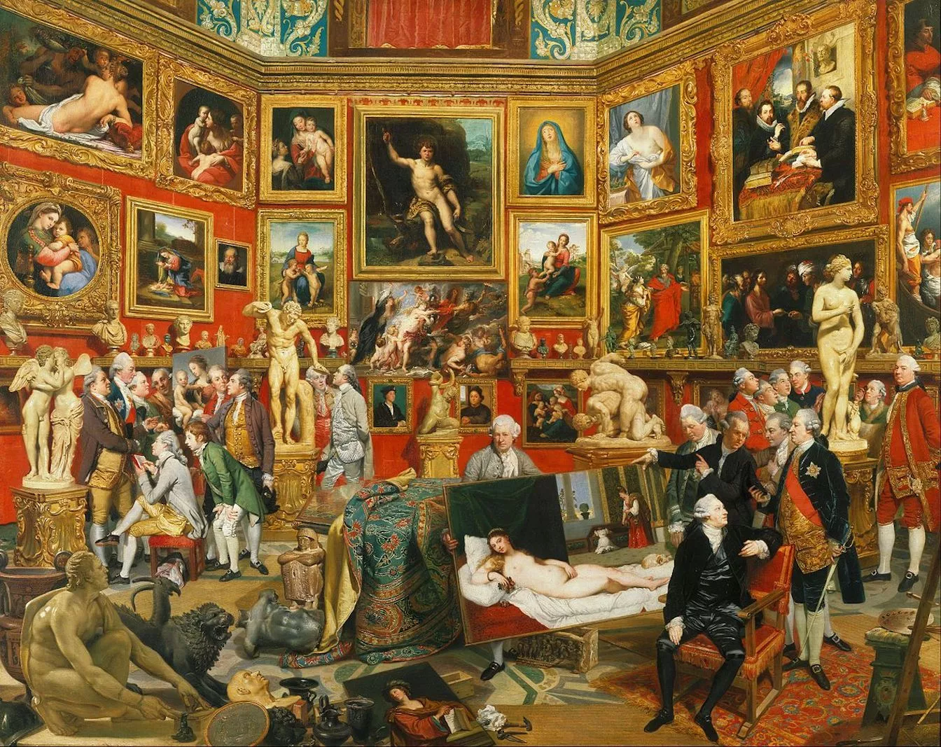 'La Tribuna dels Uffizi', de Johann Zoffany
