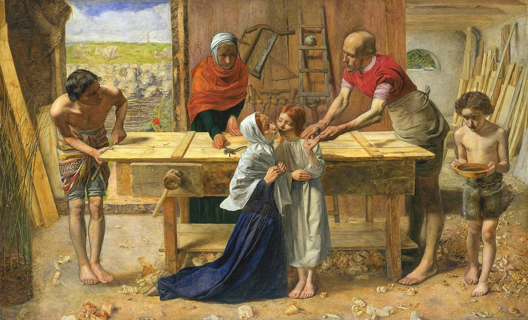 Jesús va viure entre els tretze i els trenta anys a Natzaret, ajudant en el taller del seu pare
