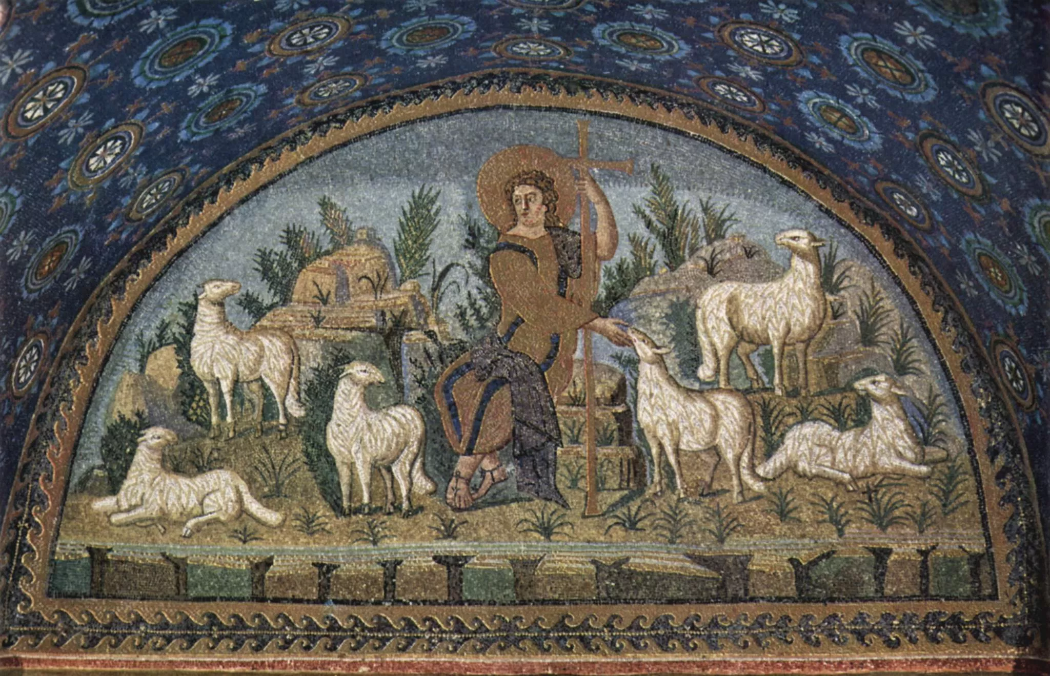 El mausoleu de Gal·la Placídia a Ravenna (Itàlia) és conegut pels mosaics que el decoren