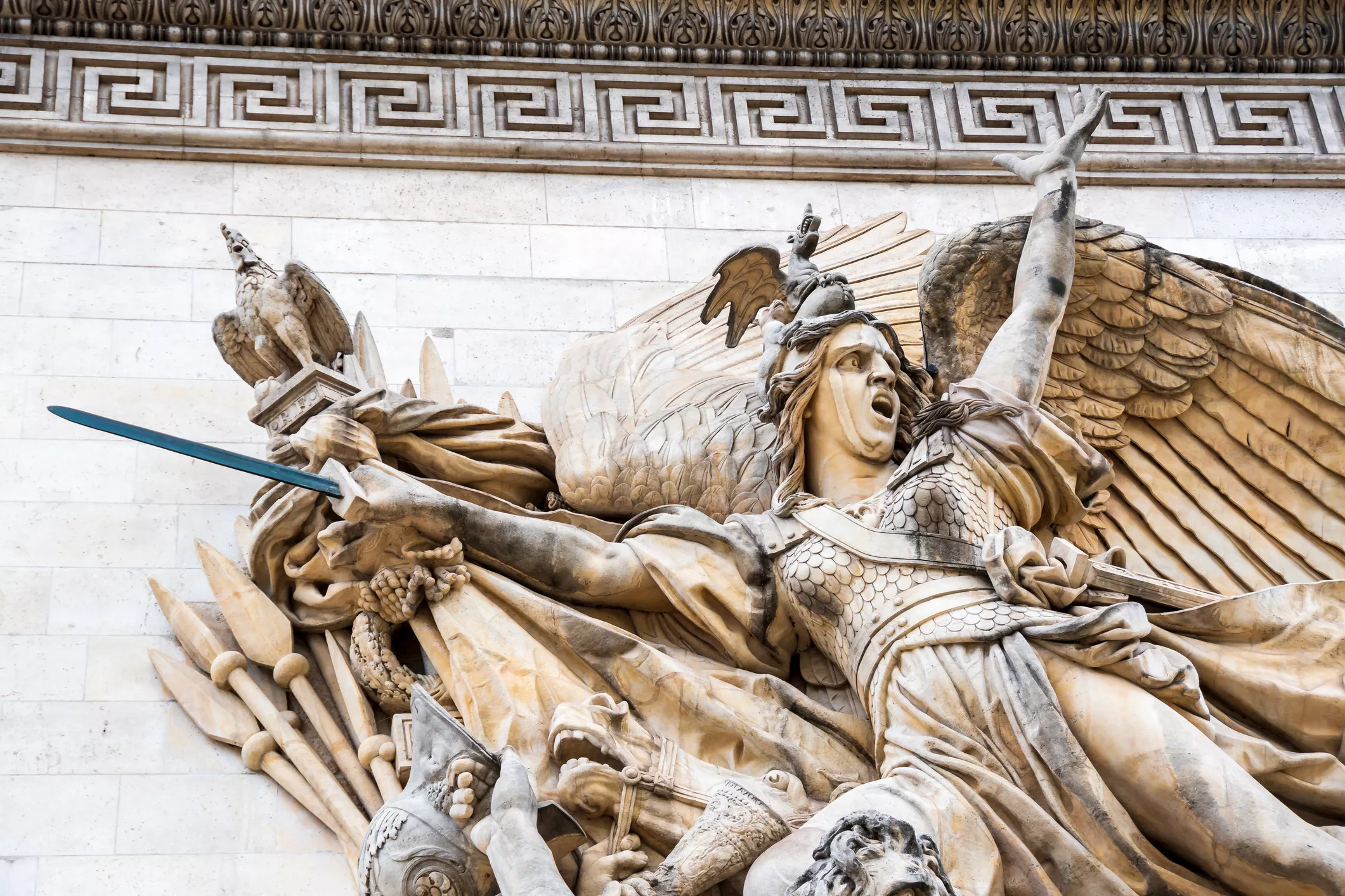 Escultura de "La Marsellesa" a l'Arc de Triomf, a Paris