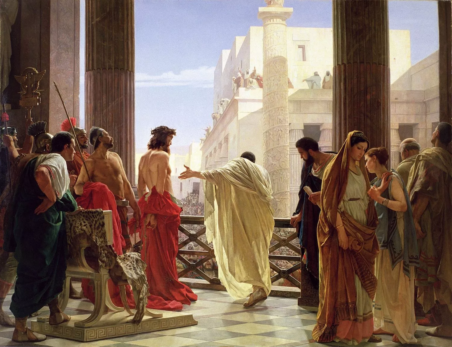 Retrat del judici de Jesús davant de Pons Pilat, d'Antonio Ciseri  (1871)
