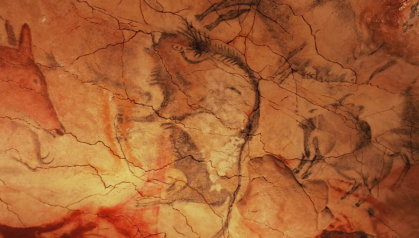 Algunes de les pintures de la cova d'Altimira