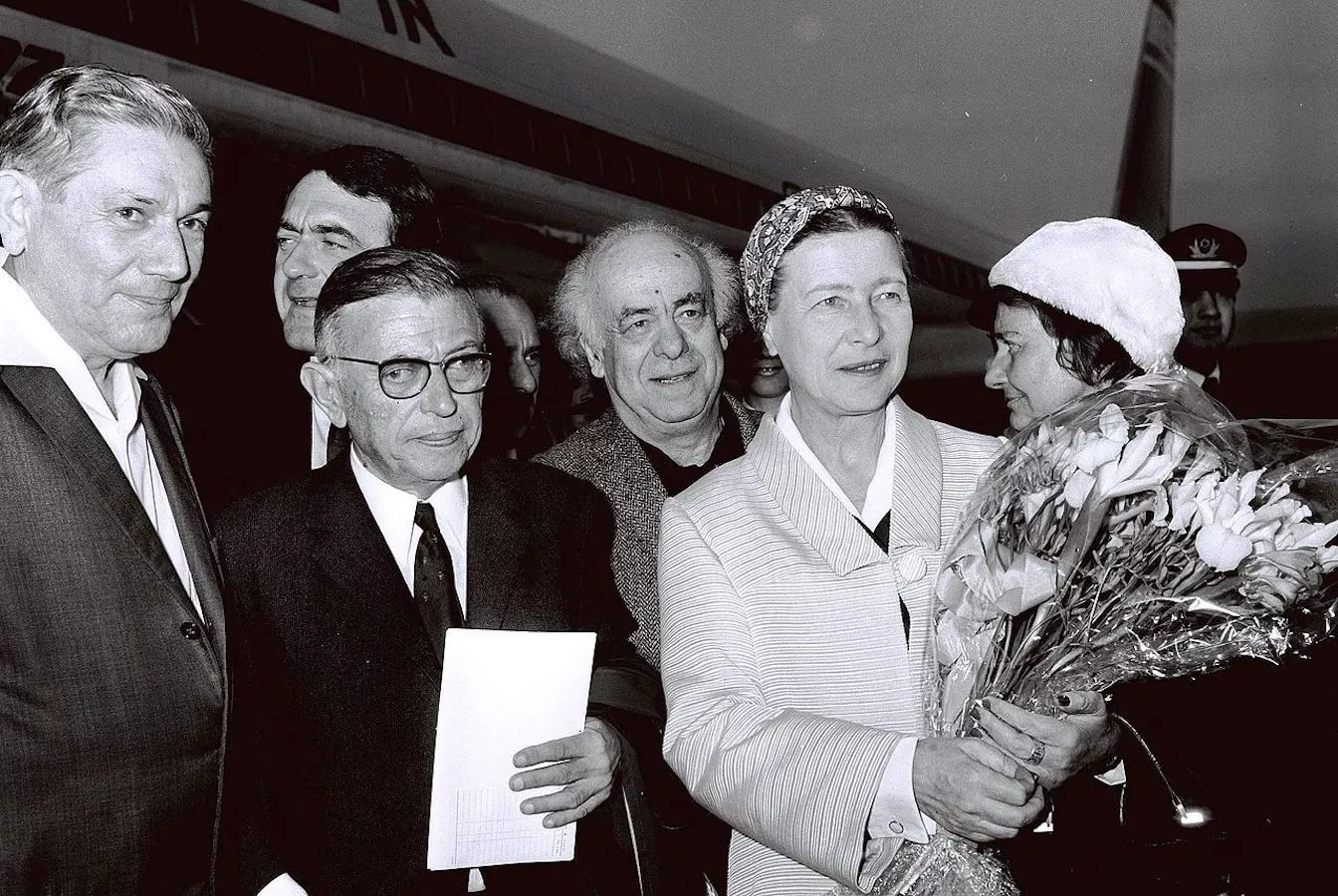 Jean-Paul Sartre i l'escriptora Simone de Beauvoir