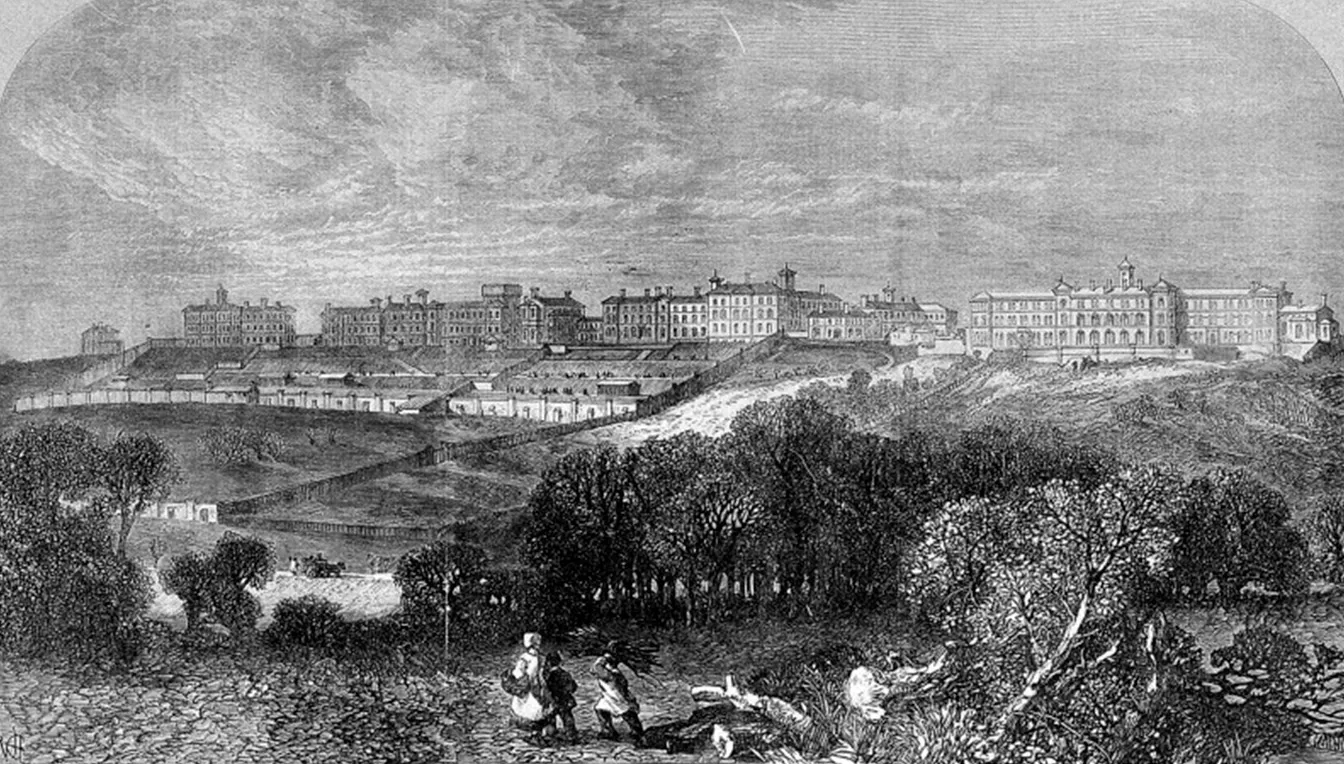 Retrat de l’hospital de Broadmoor durant el segle XIX