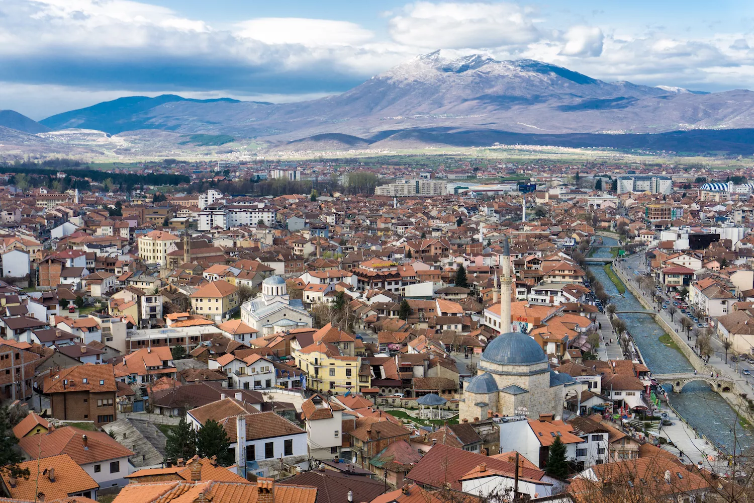 Paisatge urbà de la ciutat de Prizren, a Kosovo