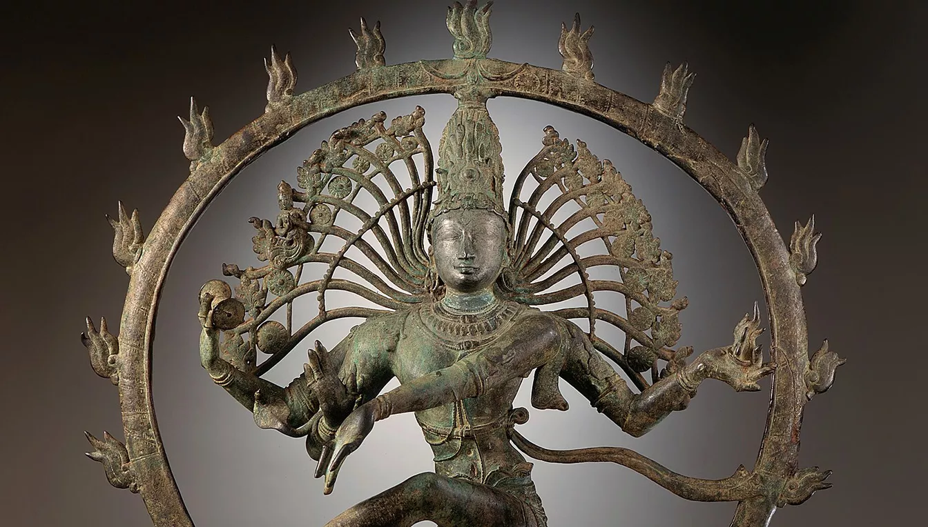 Imatge de bronze del déu Shiva com a Nataraja o 'Senyor de la dansa'