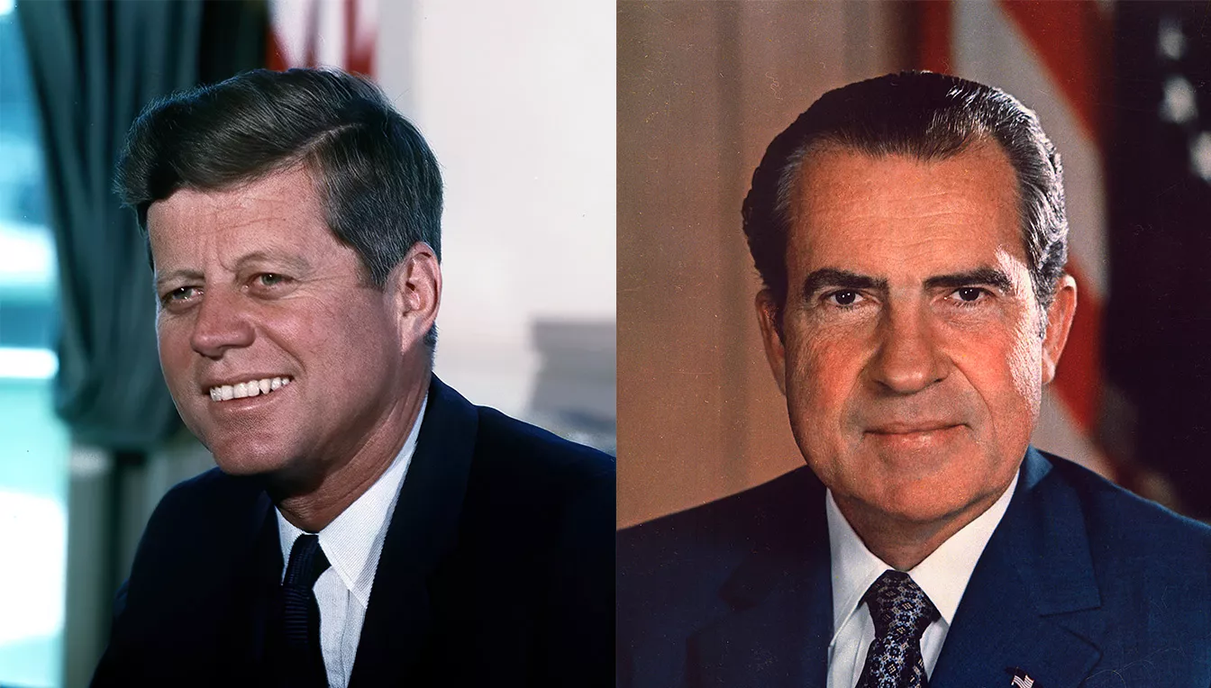 El primer debat televisat de la història, amb John F. Kennedy i Richard Nixon