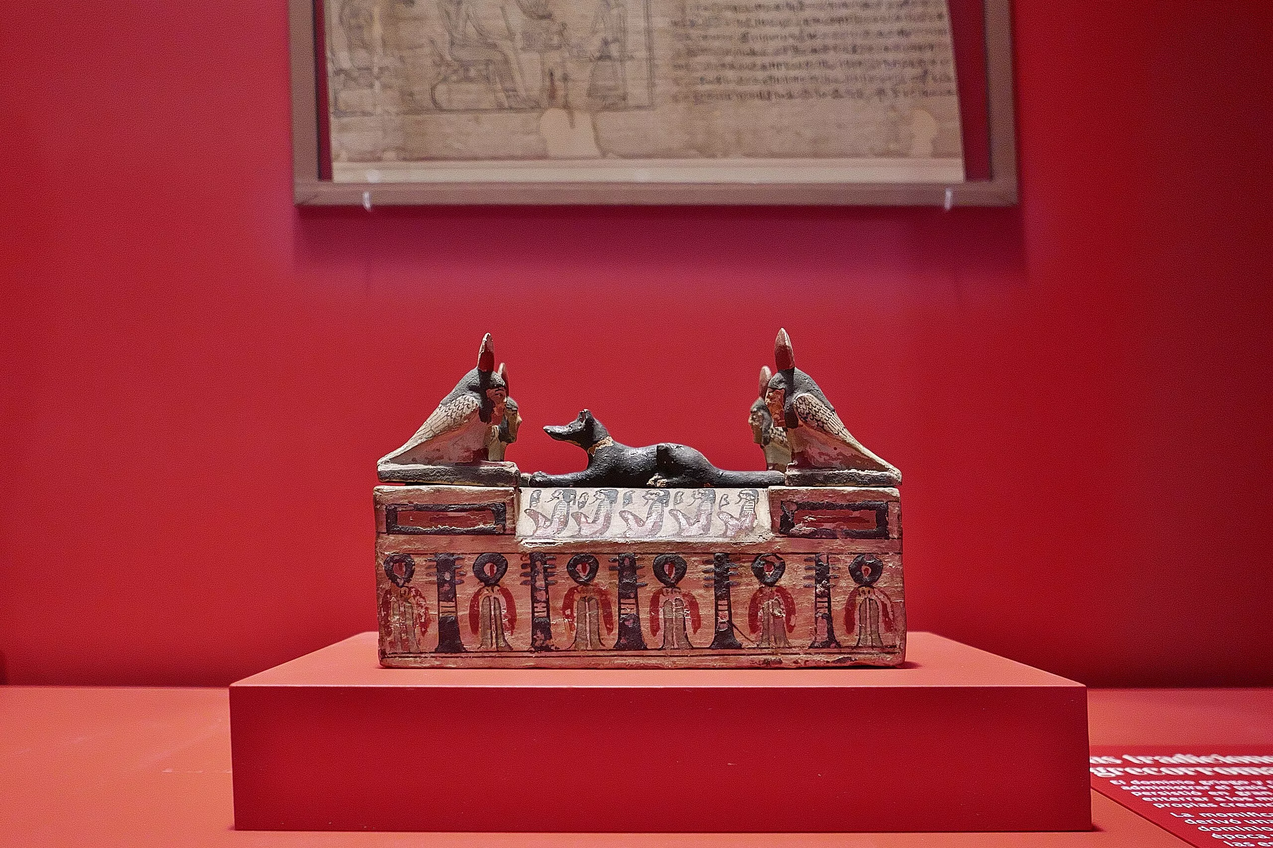 Sarcòfag en miniatura amb Anubis al Museu Britànic de Londres