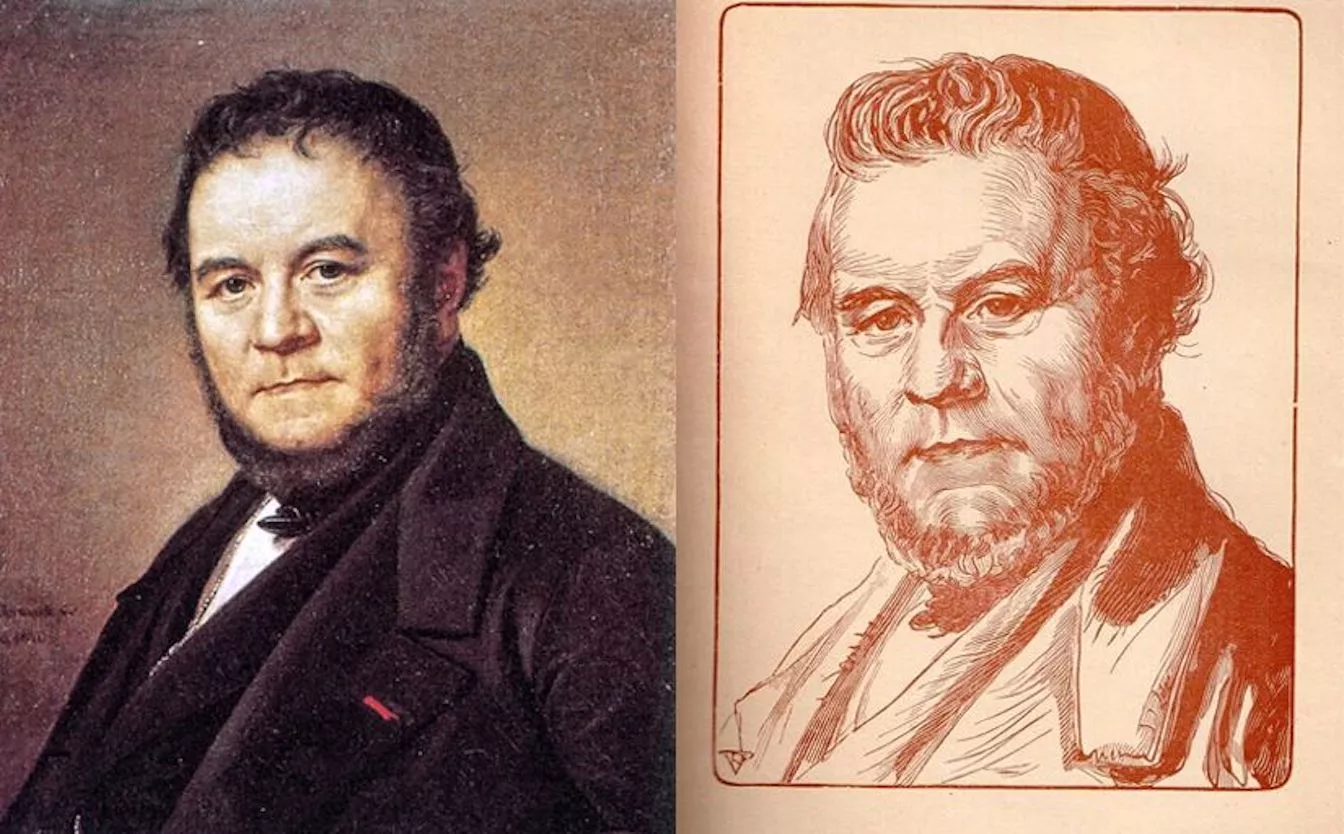 Dos retrats de Stendhal