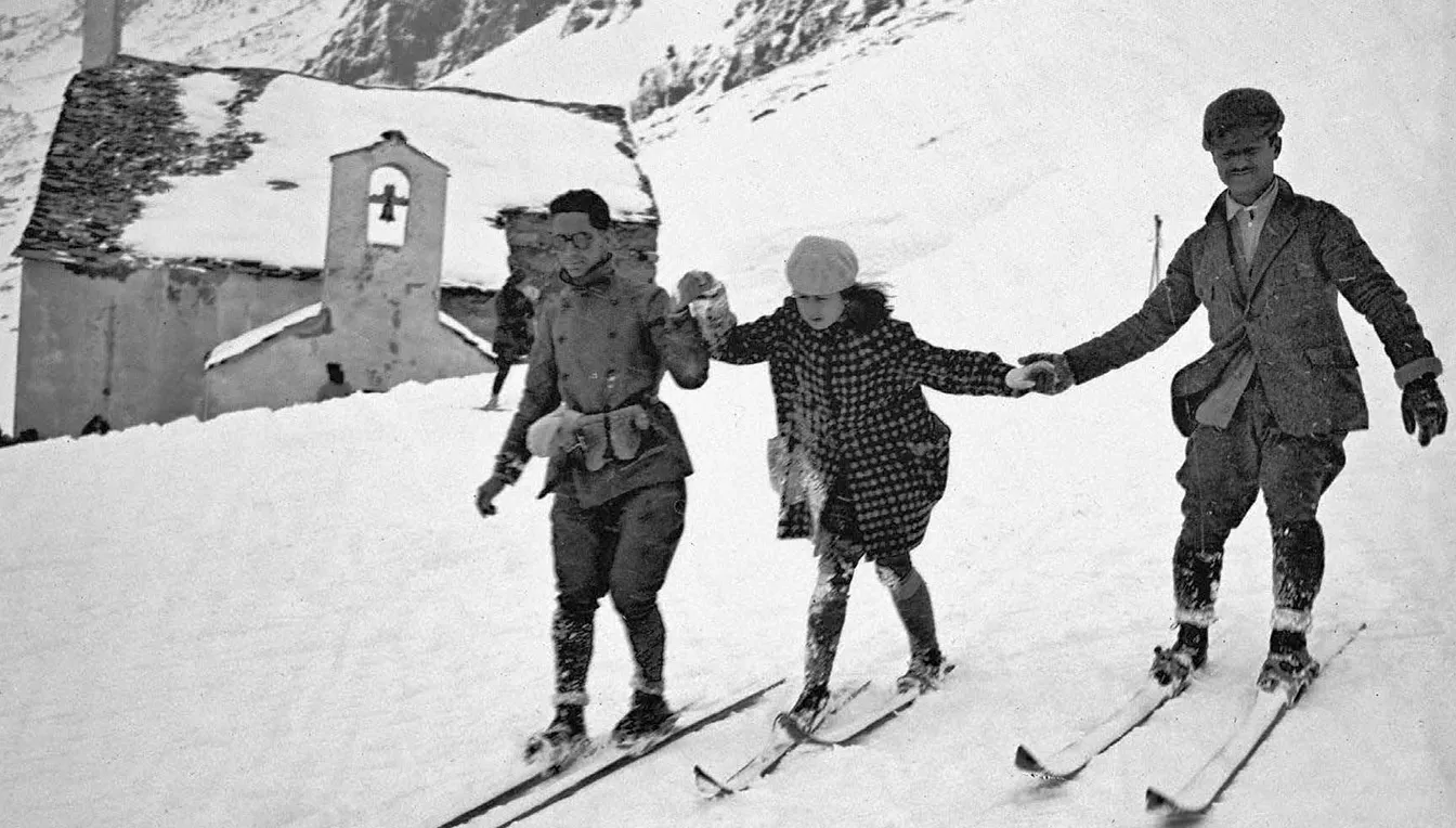 Esquiadors a Núria
