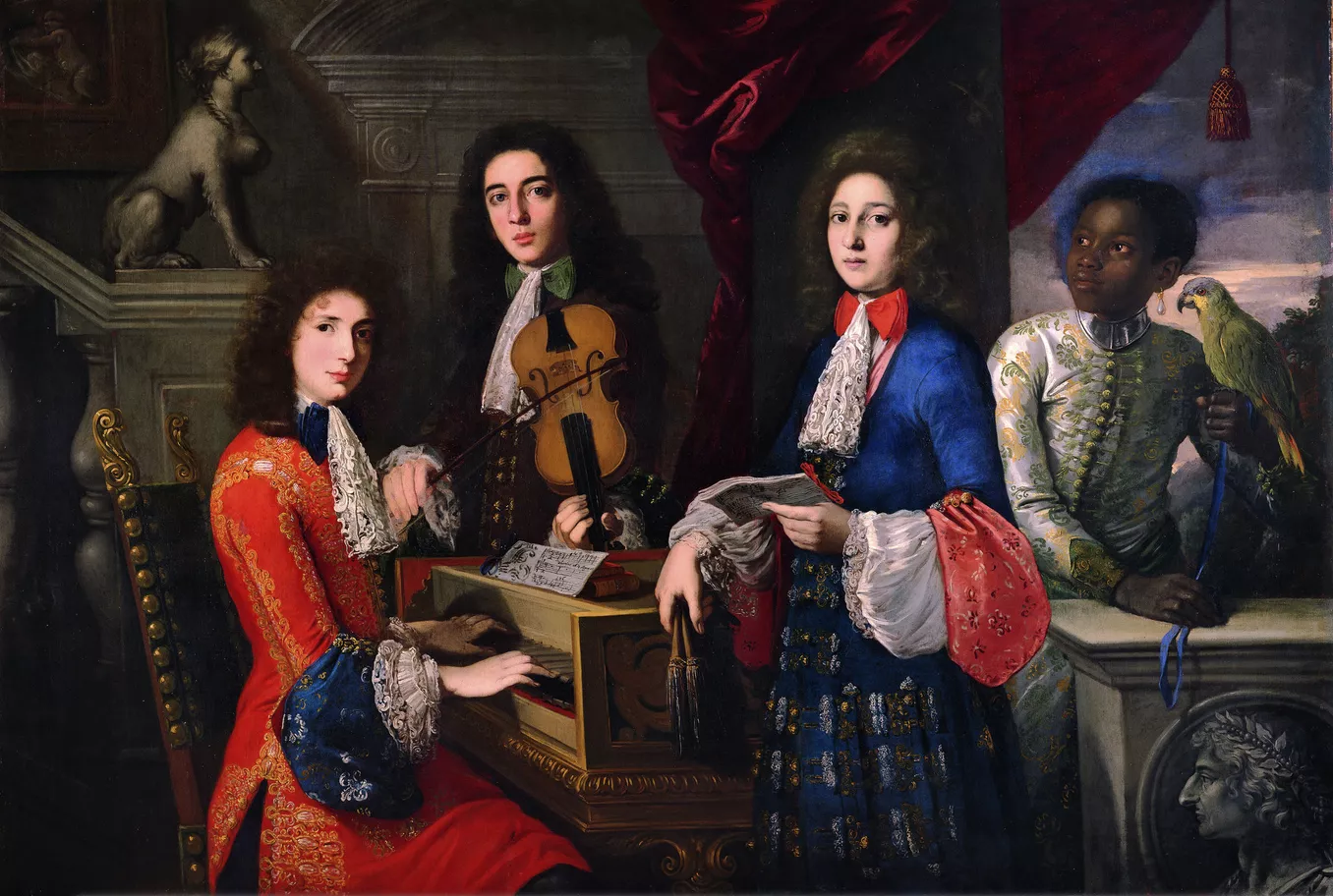 La música barroca precisava unes exhibicions vocals que només els castrats podien fer. A la imatge, el compositor Pagliardi, el violinista Bitti i el castrat Francesco de Castris, el 1681
