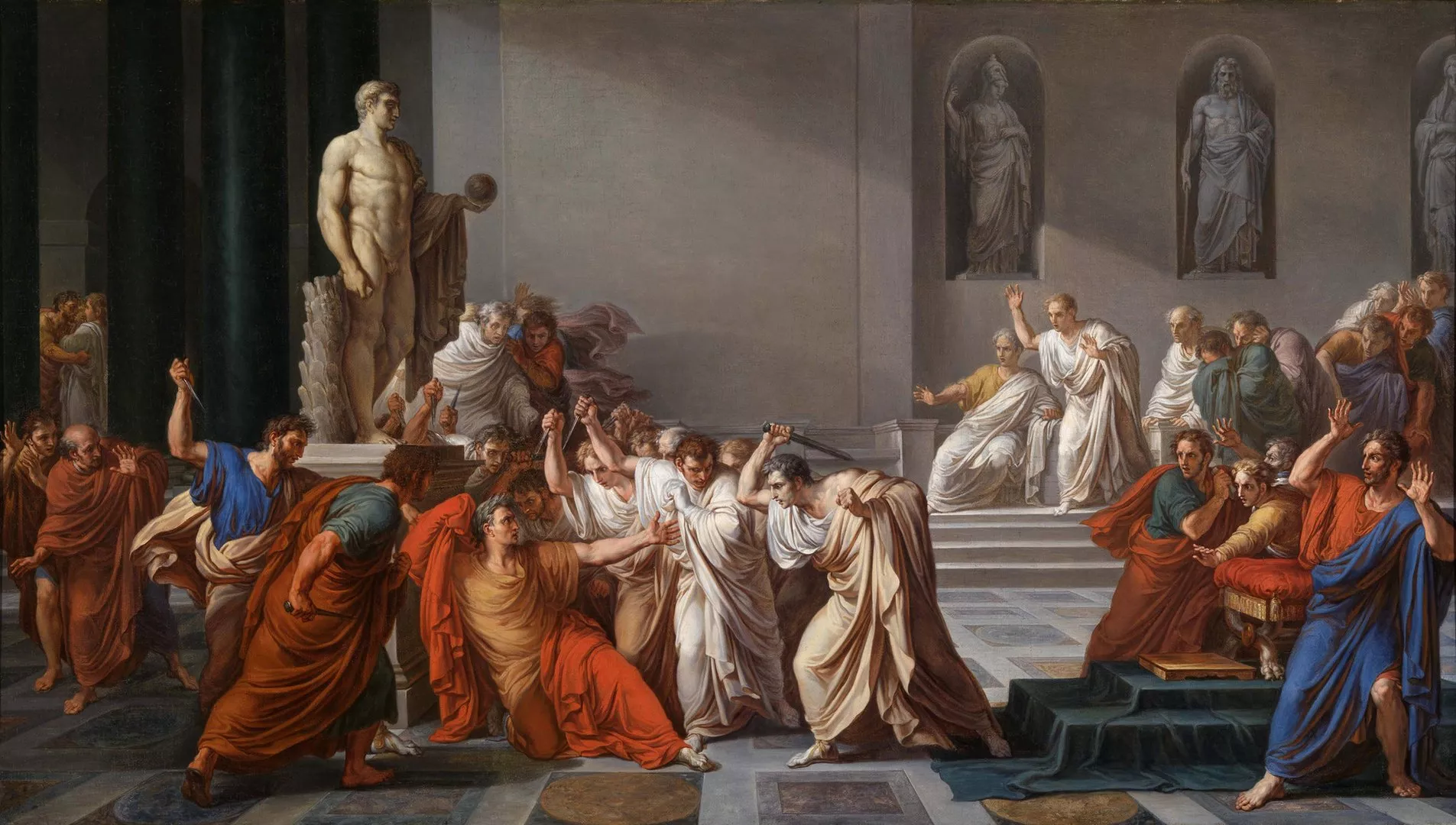 L’assassinat de Cèsar desencadenaria una altra guerra civil entre els seus partidaris i els defensors de la República