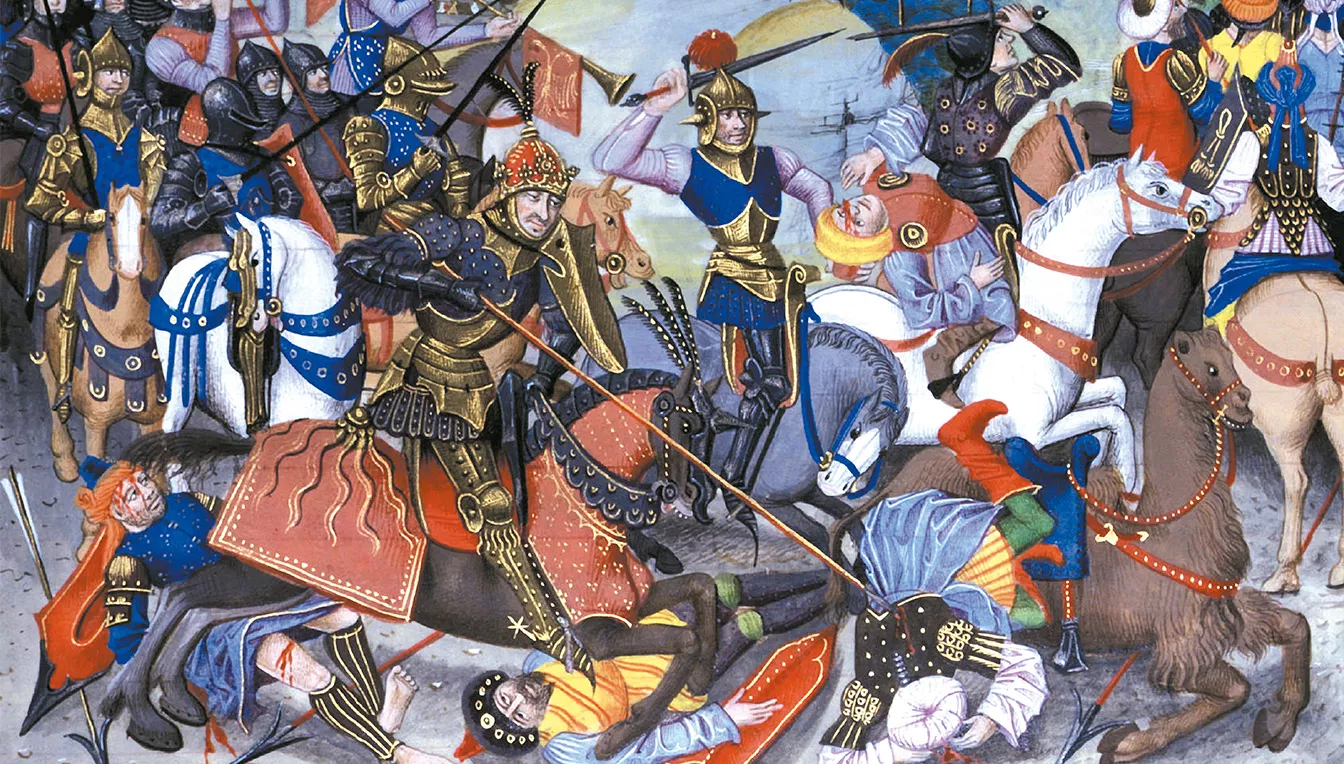 El primer xoc entre les forces catalanes i les tropes de Suleiman va tenir lloc a les portes de Còrdova, amb una gran victòria catalana
