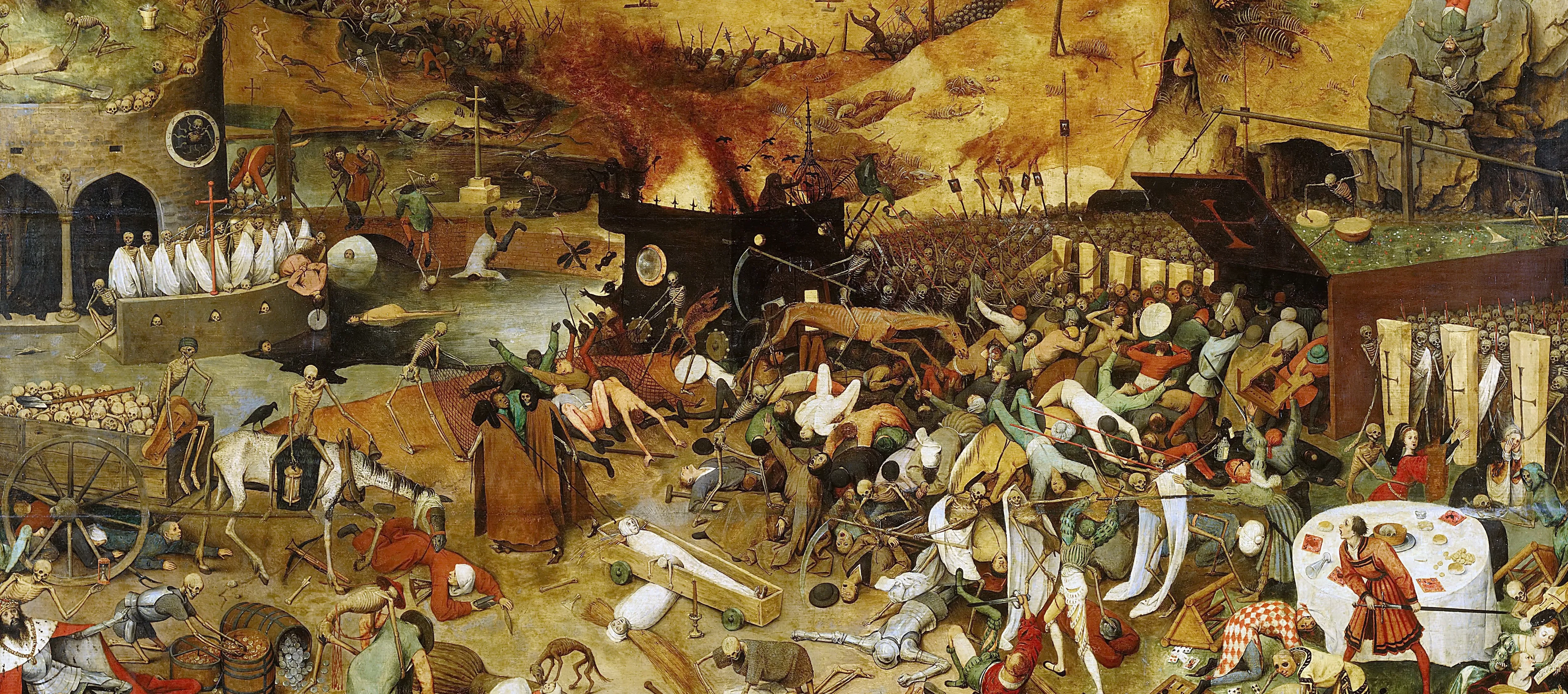 'El triomf de la mort' de Pieter Brueghel el Vell on retrata els estralls de la pesta