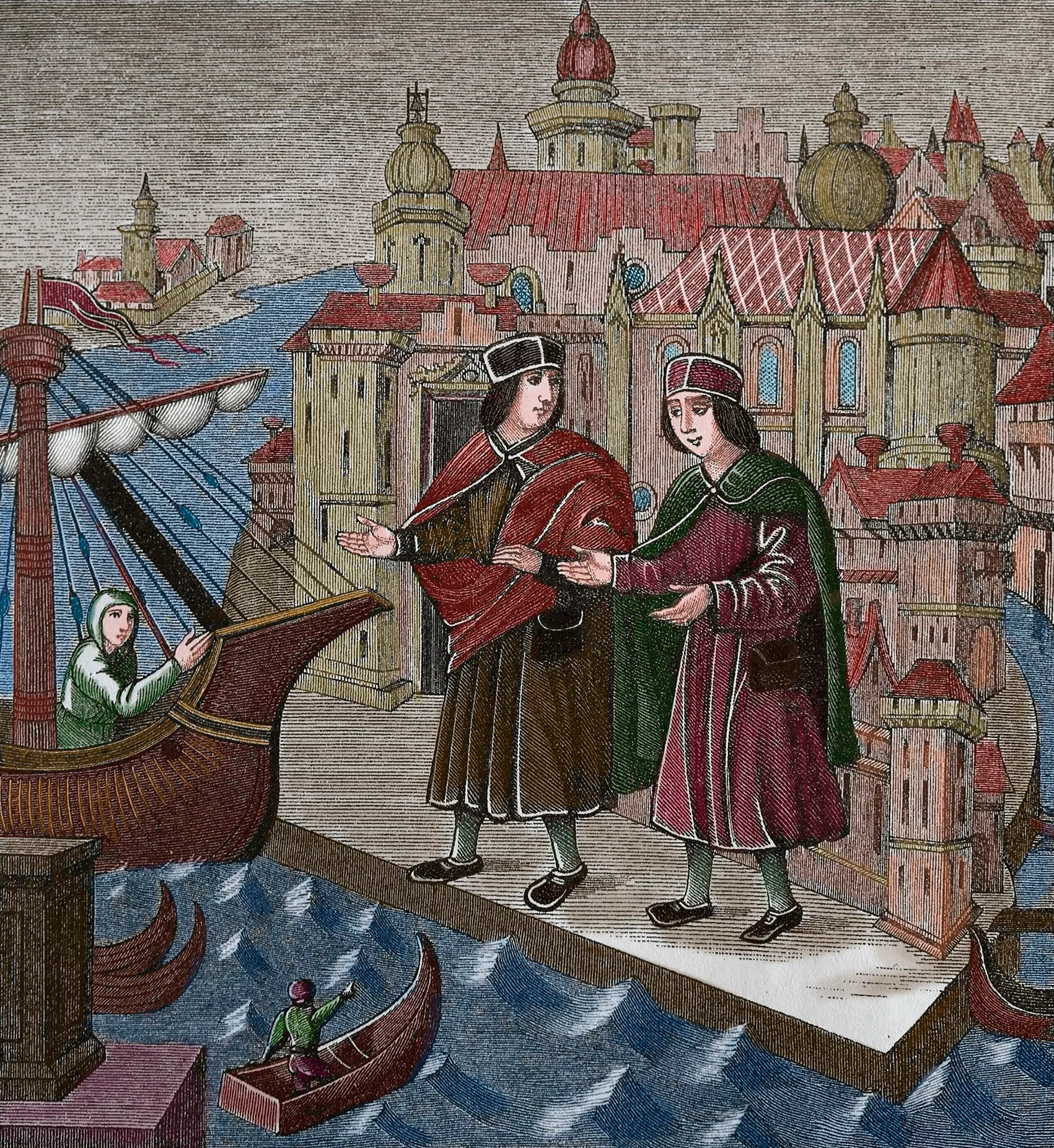 Pere de Mitjavila va obtenir la ciutadania de Barcelona el 1328, però, des de feia anys tenia contactes amb els mercaders de la ciutat que operaven al port