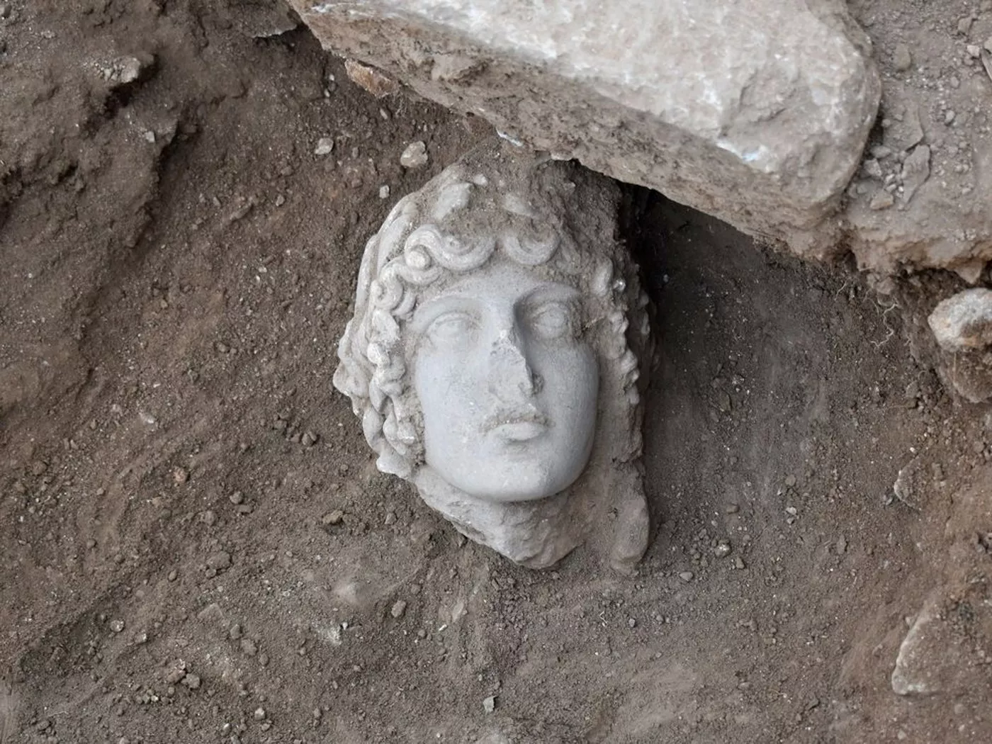 Estàtua d'Apol·lo que decorava una font de l'antiga ciutat grega de Philippi