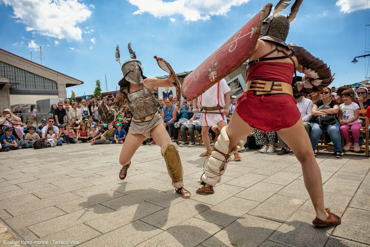 Recreació històrica a l'edició del 2023 del festival Tarraco Viva