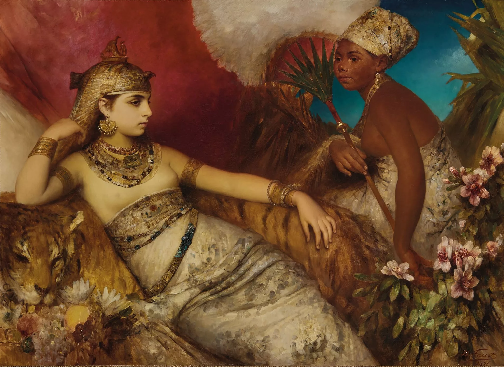 Cleòpatra, en una pintura de Heinrich Faust
