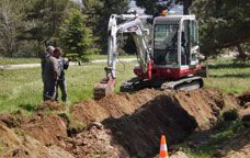 Un moment de l'excavació