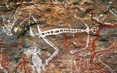 Pintures rupestres aborígens situades en unes coves al Kakadu National Park, d'Austràlia -  Sam Dcruz