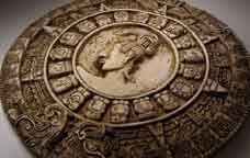 Roda amb la representació del calendari maia -   