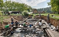 Excavacions al jaciment de la Draga de Banyoles