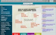 Captura de pantalla del web del SGDAP