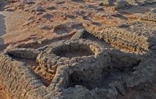 Restes d'una de les piràmides