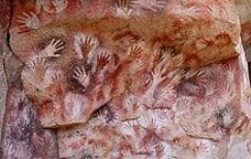 Antigues pintures rupestres a la Patagònia, Argentina.