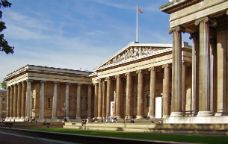 Entrada del Museu Britànic, a Londres