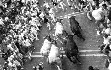 Una imatge dels Sanfermines de l'any 2005 -  Baltasar García