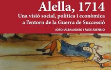 Detall de la portada del llibre 'Alella, 1714'