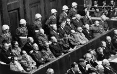 Banc dels acusats durant el judici de Nuremberg