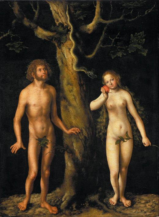'Adam i Eva', del pintor alemany Lucas Cranach el Vell. Quadre pintat entre el 1508 i el 1512. - Lucas Cranach el Vell / Vert / Wikimedia Commons 'Adam i Eva', del pintor alemany Lucas Cranach el Vell. Quadre pintat entre el 1508 i el 1512. - Lucas Cranach el Vell / Vert / Wikimedia Commons